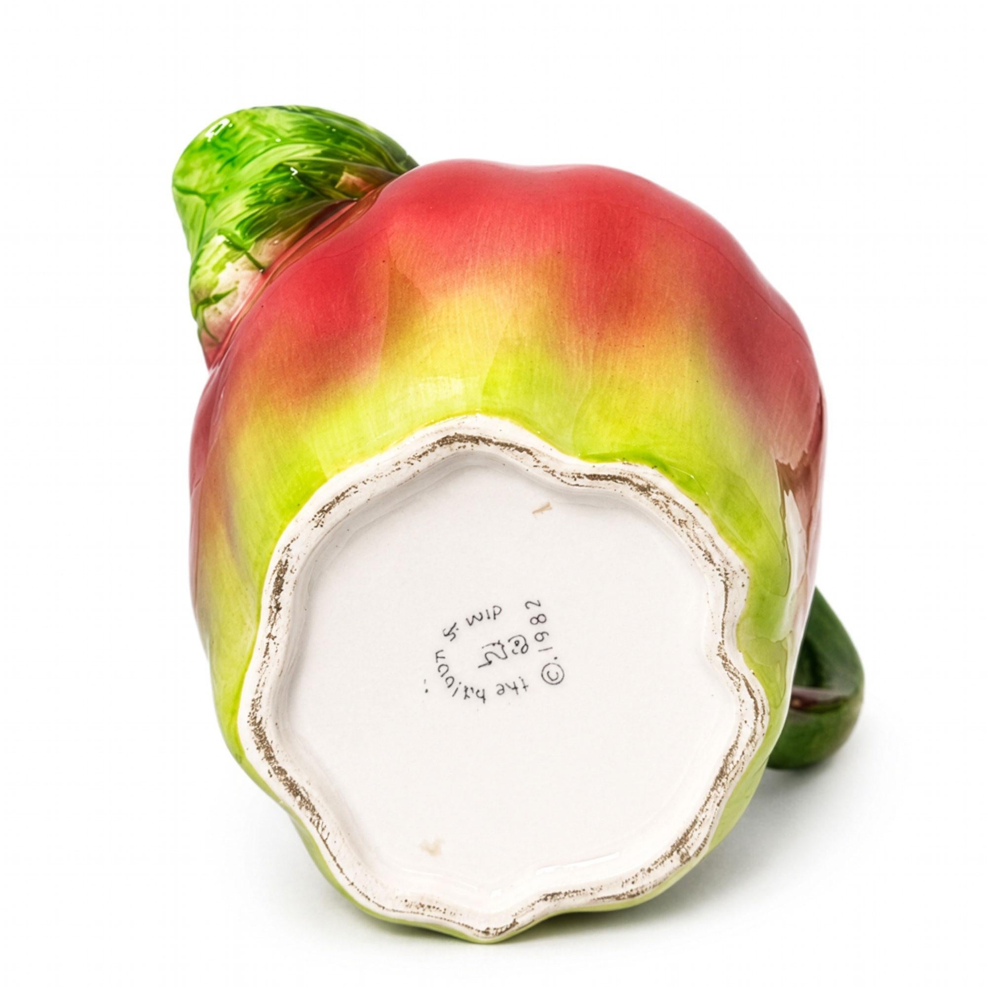 Vintage Haldon Group Hand-Painted Ceramic Apple Pitcher — image 7