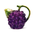 Vintage Haldon Group Hand-Painted Ceramic Grapes Pitcher — image 2