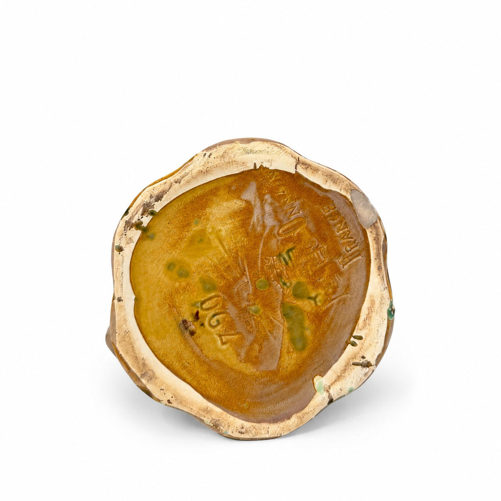 Art Nouveau Majolica Pitcher by Onnaing, Floral Design, France, 1900 — image 8
