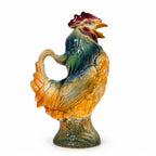 Vintage French Majolica Rooster Pitcher in the Style of Saint-Clément — image 4