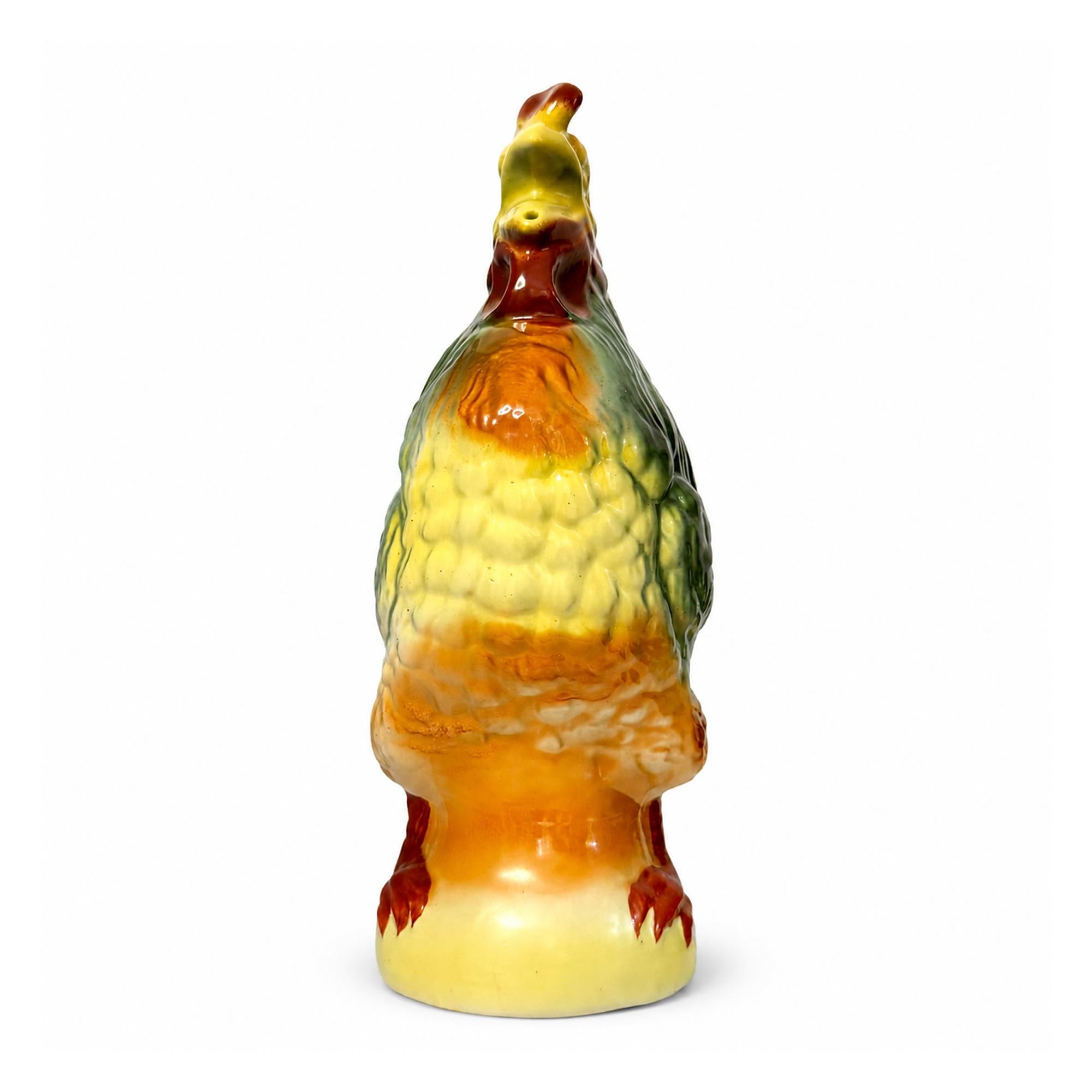 Vintage St. Clement French Majolica Rooster Pitcher — image 3
