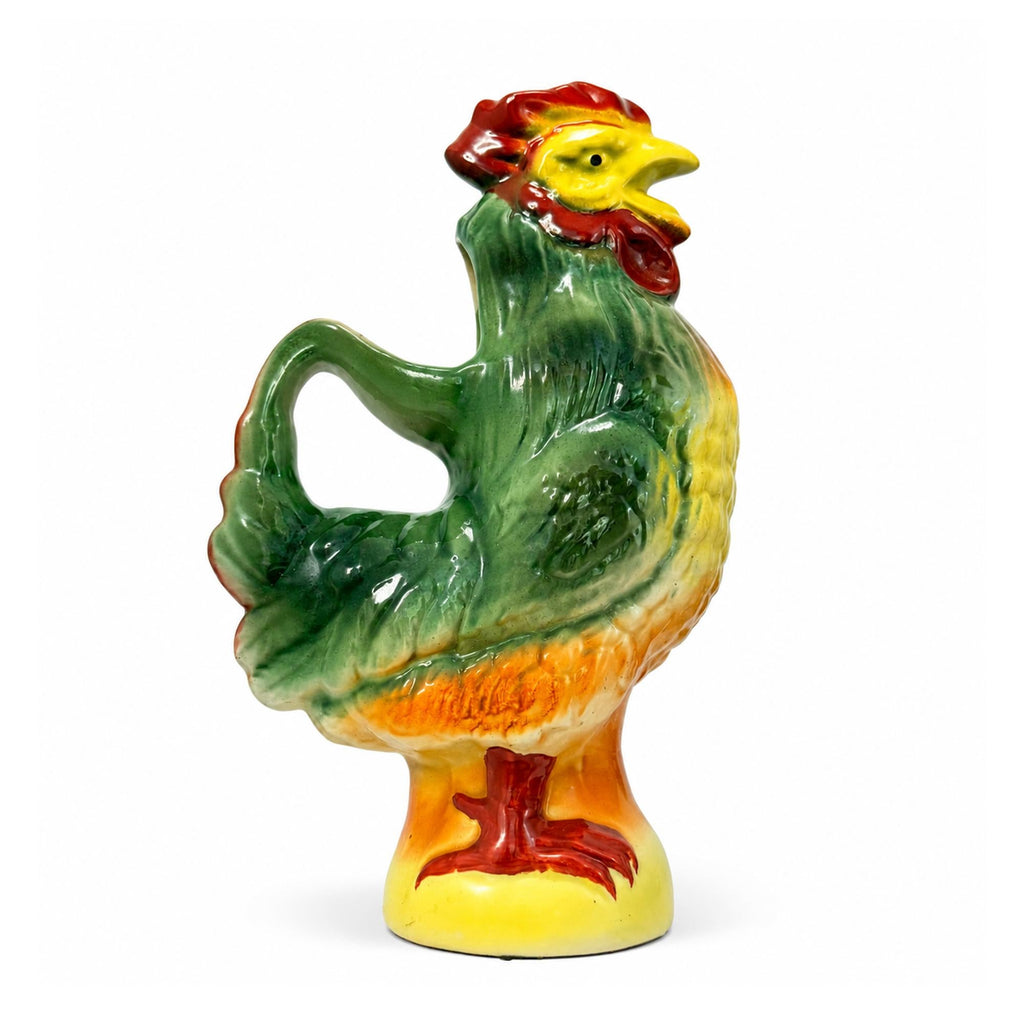 Vintage St. Clement French Majolica Rooster Pitcher — image 4
