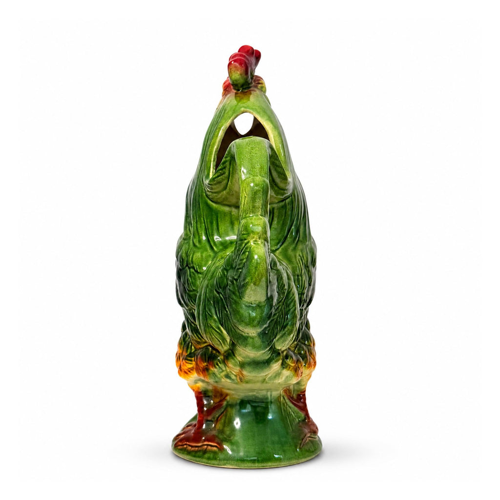 Vintage St. Clement French Majolica Rooster Pitcher No. 7430 — image 6