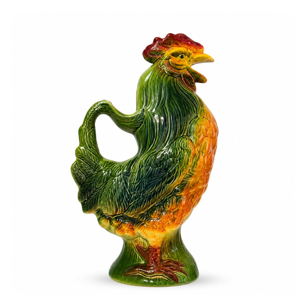 Vintage St. Clement French Majolica Rooster Pitcher No. 7430 — image 7
