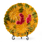 Antique French Majolica Dessert Service by Sarreguemines, Set of Four — image 5