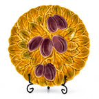 Antique French Majolica Dessert Service by Sarreguemines, Set of Four — image 6