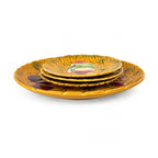 Antique French Majolica Dessert Service by Sarreguemines, Set of Four — image 7