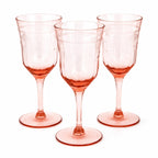 Tiffin Glass Company Pink Diamond Optic Stemware Set, 8 Pieces — image 3