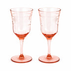Tiffin Glass Company Pink Diamond Optic Stemware Set, 8 Pieces — image 4