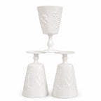 Set of 4 Colony Harvest Milk Glass Stemmed Goblets by Indiana Glass — image 8