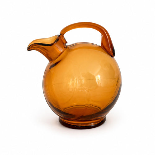 Amber Depression Glass Cordial Set, Art Deco Style, 1930s, USA — image 2