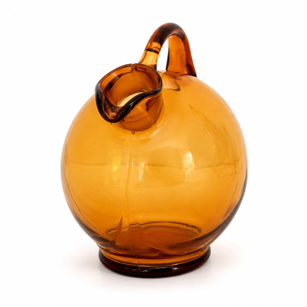 Amber Depression Glass Cordial Set, Art Deco Style, 1930s, USA — image 3