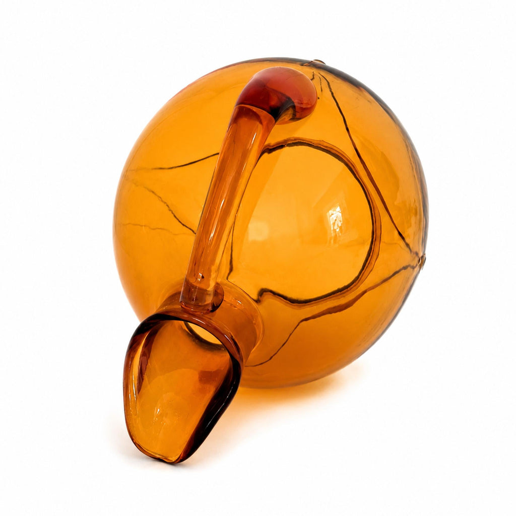 Amber Depression Glass Cordial Set, Art Deco Style, 1930s, USA — image 4
