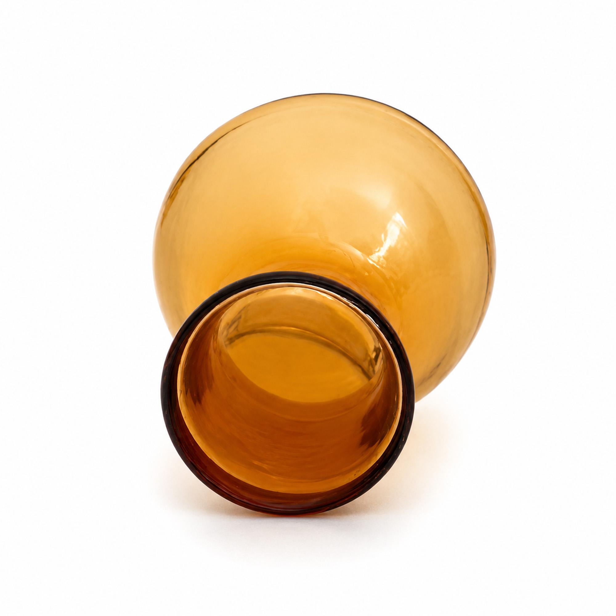 Amber Depression Glass Cordial Set, Art Deco Style, 1930s, USA — image 7