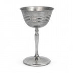 Mid-Century Chrome Cocktail Set, Shaker & Six Coupe Goblets, 1950s — image 3
