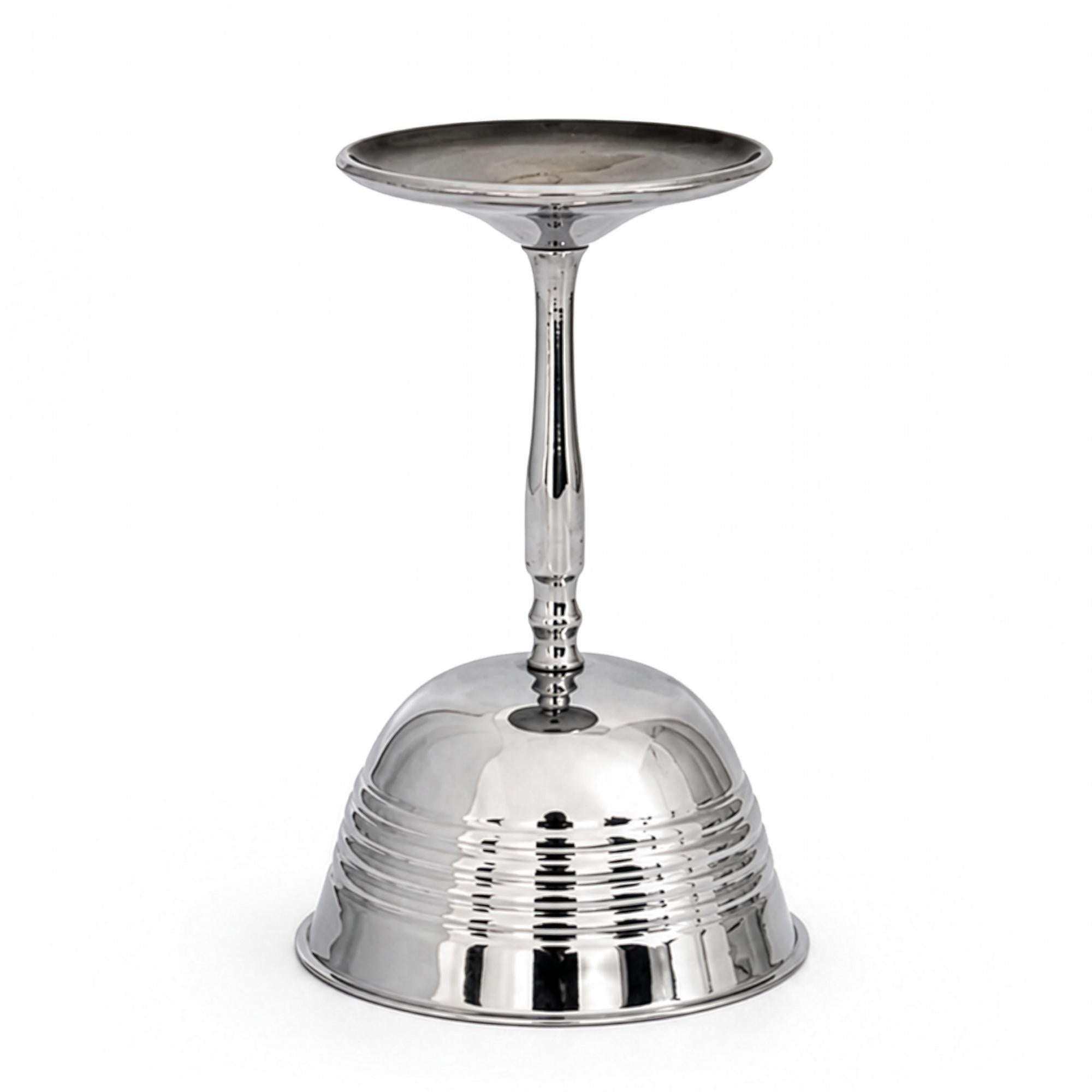 Mid-Century Chrome Cocktail Set, Shaker & Six Coupe Goblets, 1950s — image 4