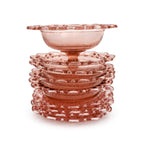 Hocking Glass Old Colony Pink Depression Glass Dessert Service, 1935 — image 2