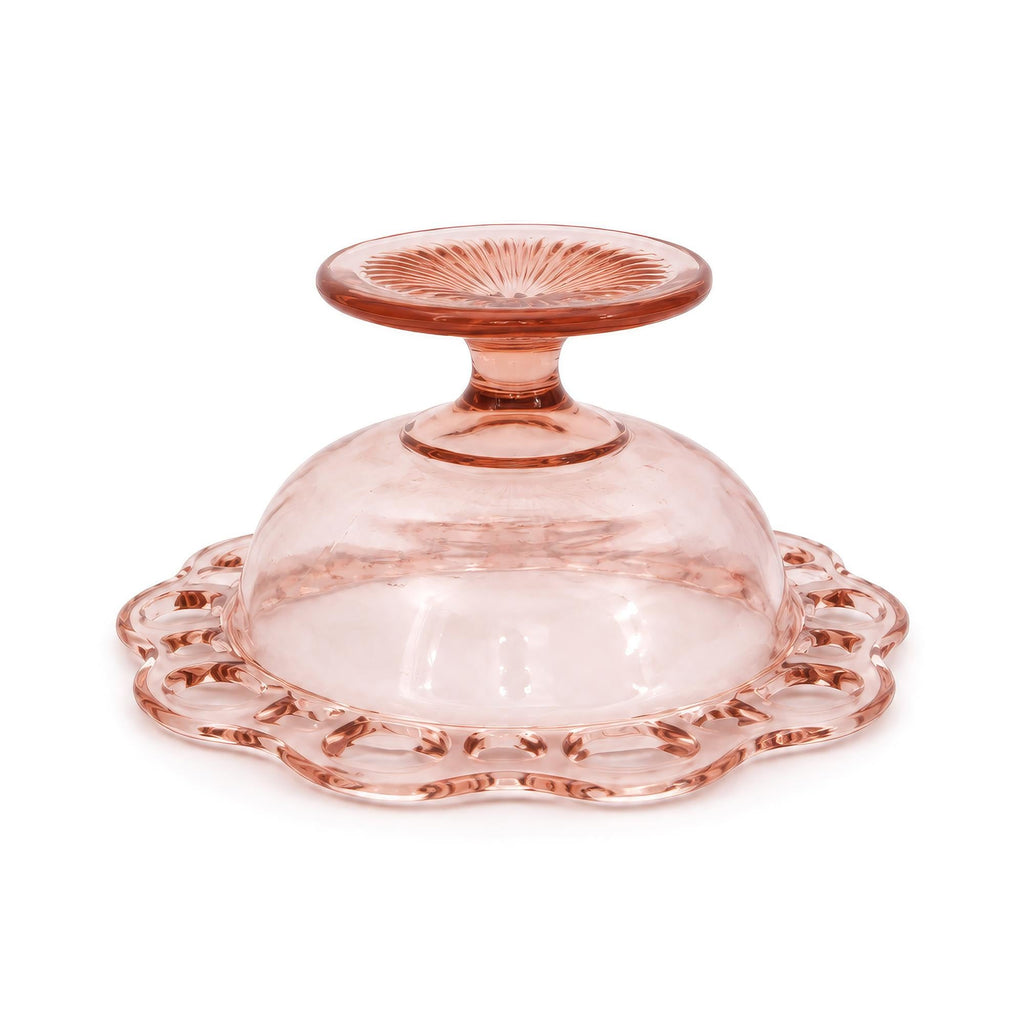 Hocking Glass Old Colony Pink Depression Glass Dessert Service, 1935 — image 5