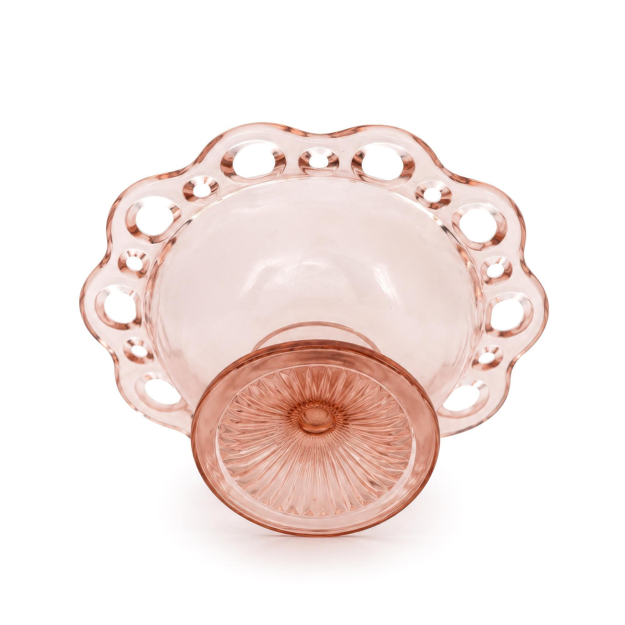 Hocking Glass Old Colony Pink Depression Glass Dessert Service, 1935 — image 6
