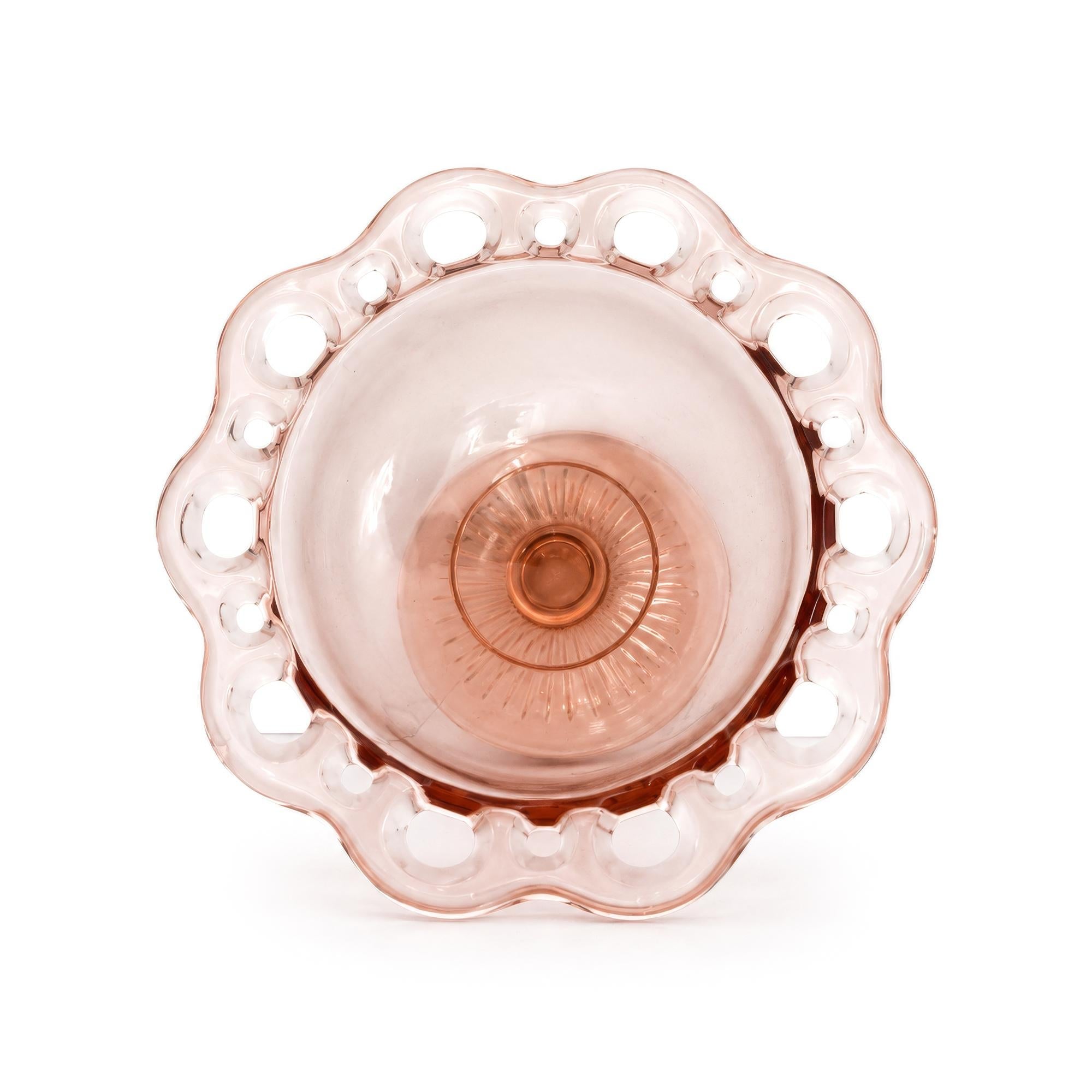 Hocking Glass Old Colony Pink Depression Glass Dessert Service, 1935 — image 7