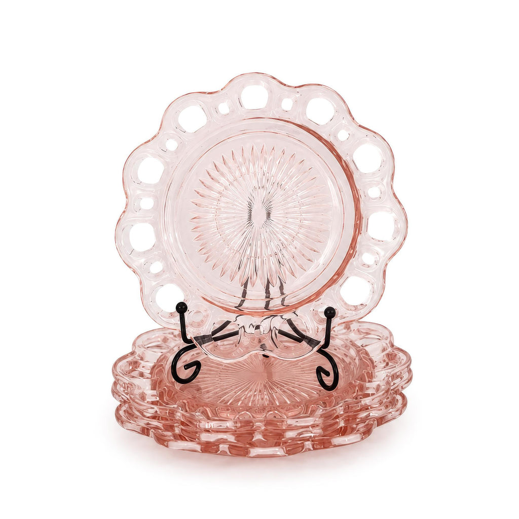 Hocking Glass Old Colony Pink Depression Glass Dessert Service, 1935 — image 8