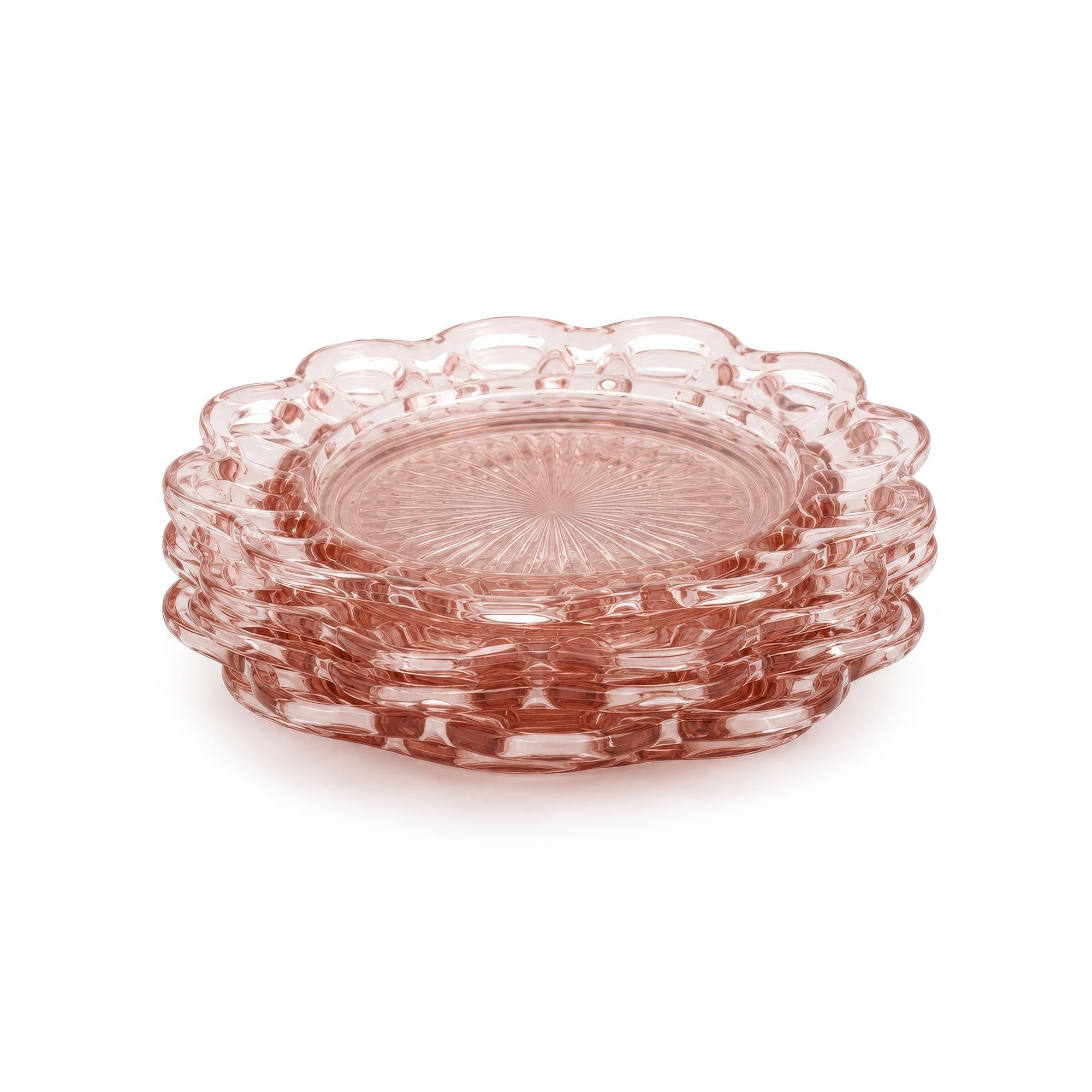 Hocking Glass Old Colony Pink Depression Glass Dessert Service, 1935 — image 9