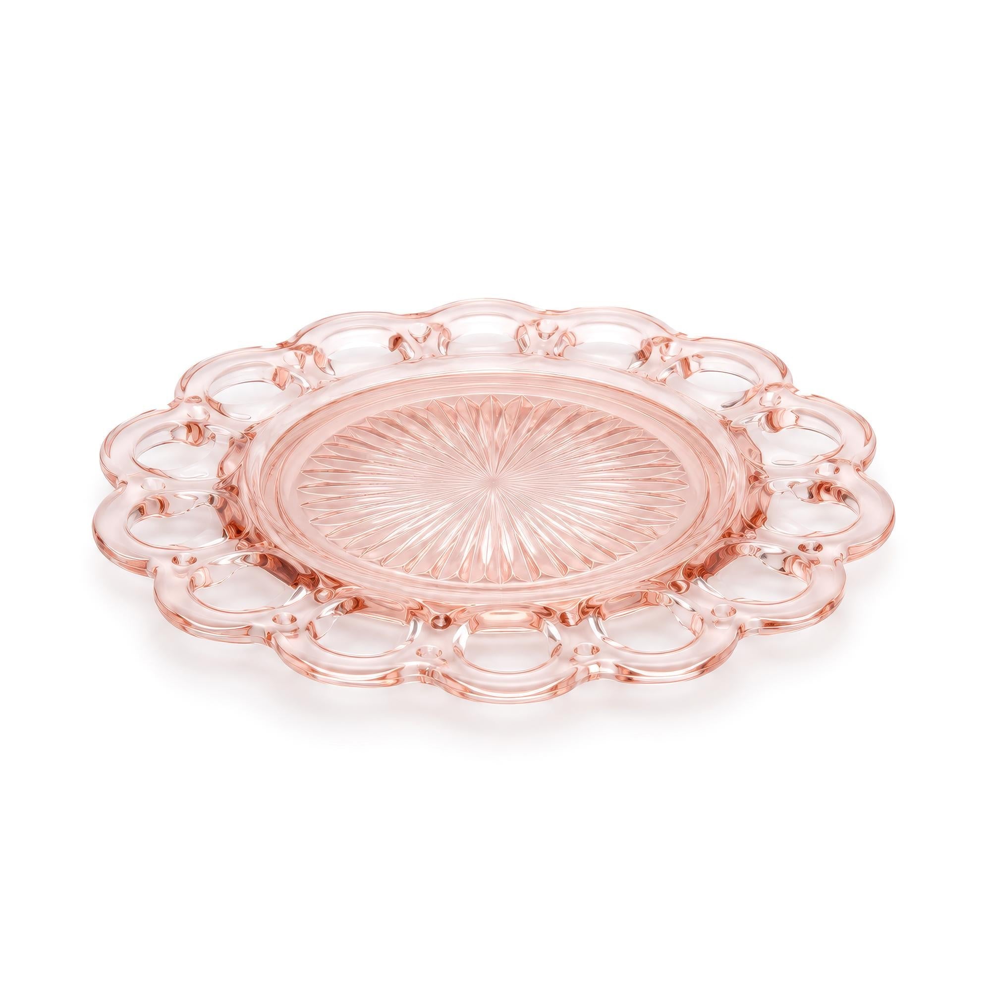 Hocking Glass Old Colony Pink Depression Glass Dessert Service, 1935 — image 14
