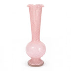 Mid-Century Modern Pink Satin Glass Vases, Vintage Pair from 1950s — image 6