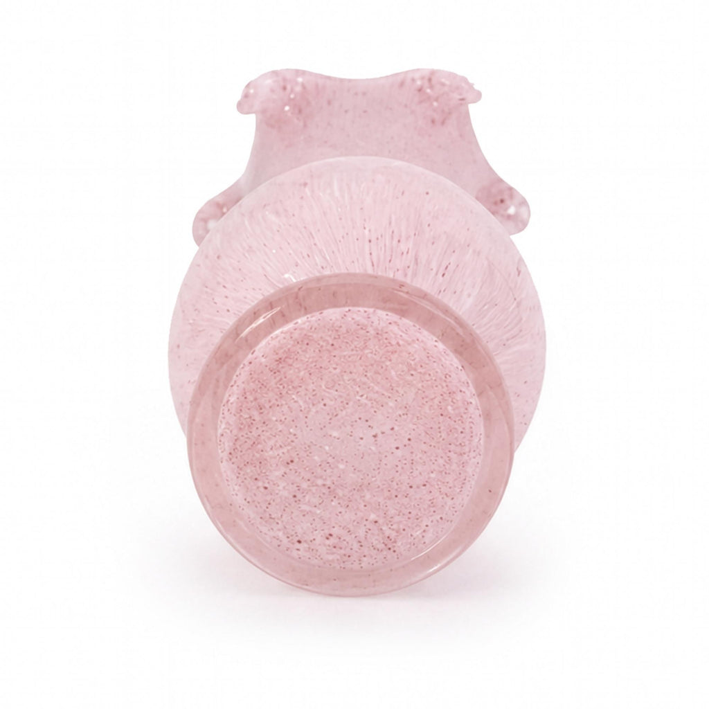 Mid-Century Modern Pink Satin Glass Vases, Vintage Pair from 1950s — image 7