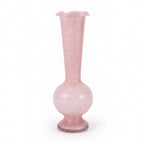 Mid-Century Modern Pink Satin Glass Vases, Vintage Pair from 1950s — image 9