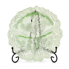 Set of Six Indiana Glass Loganberry Plates, Green Uranium Glass, 1930s — image 4