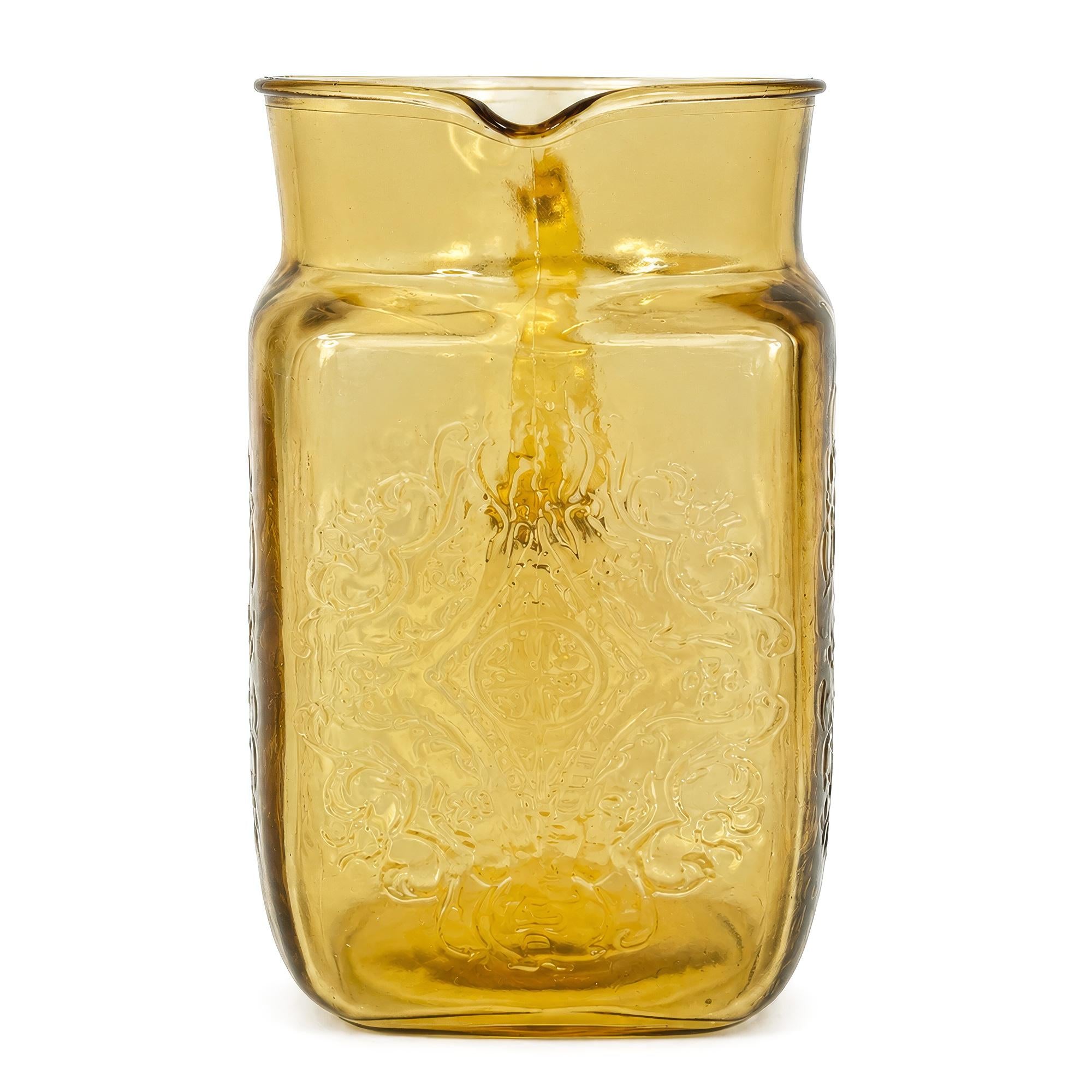 Federal Glass Madrid Yellow Depression Glass Beverage Set, circa 1935 — image 4