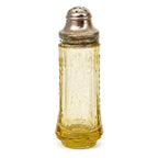 Pair of Federal Madrid Yellow Depression Glass Salt and Pepper Shakers — image 2