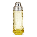 Pair of Federal Madrid Yellow Depression Glass Salt and Pepper Shakers — image 4