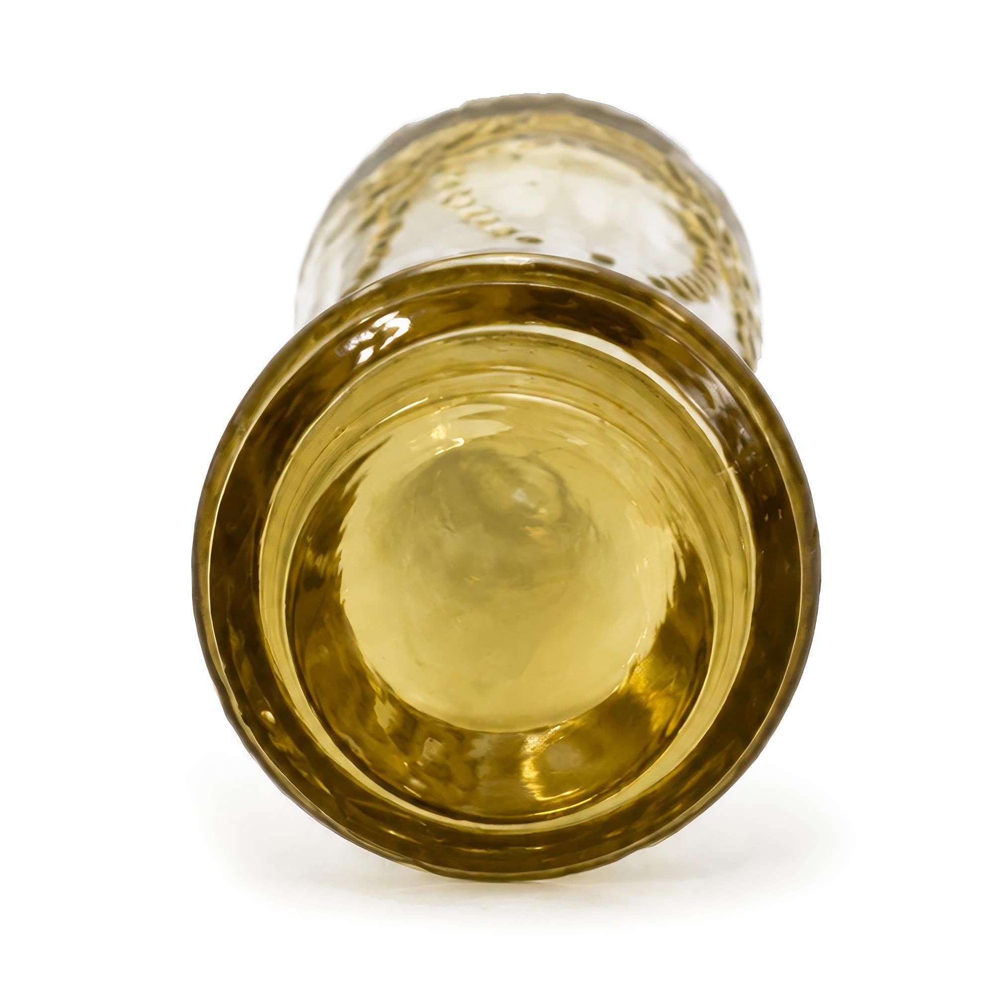 Pair of Federal Madrid Yellow Depression Glass Salt and Pepper Shakers — image 5