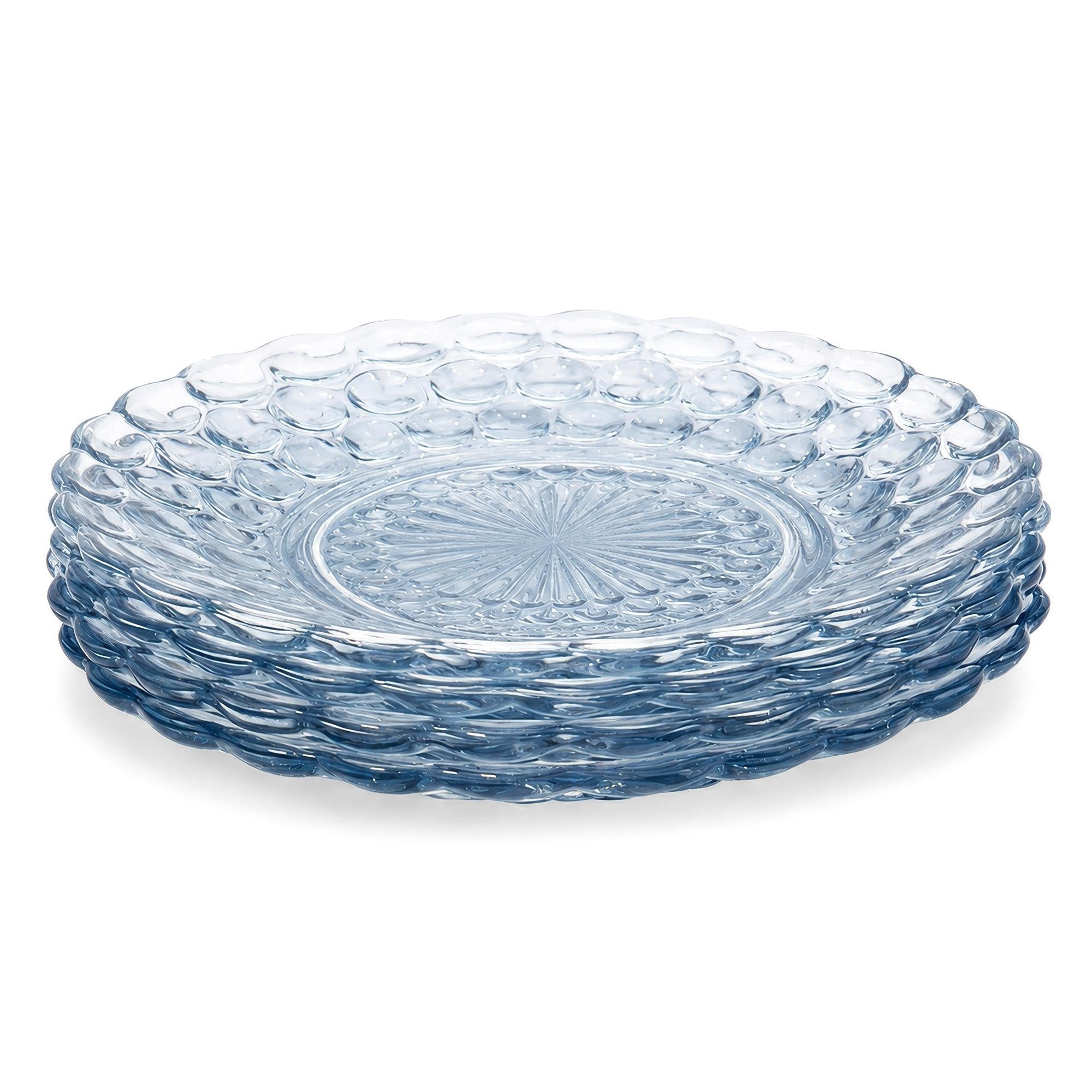 Anchor Hocking Sapphire Blue Bubble Glass Dinnerware Set, 20 Pieces — image 6