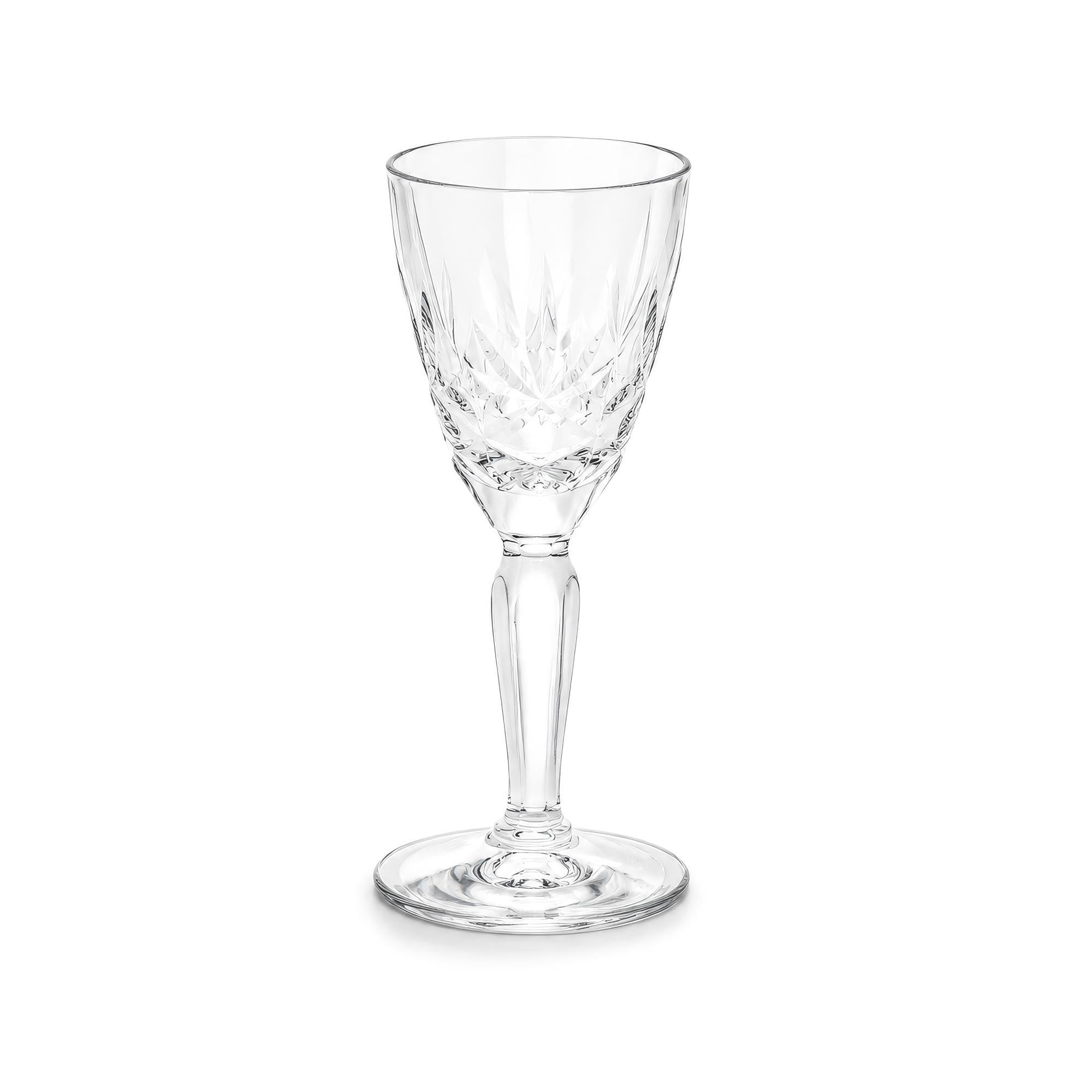Set of Six Vintage American Cordial Glasses, 1950s Clear Glass — image 3