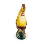 Antique Saint-Clément French Faience Rooster Sculpture, 1900 — image 3