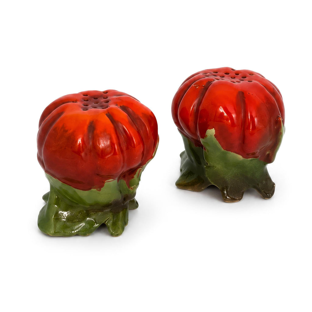 Pair of Royal Bayreuth Tomato Form Salt and Pepper Shakers, Germany, Early 20th — image 2