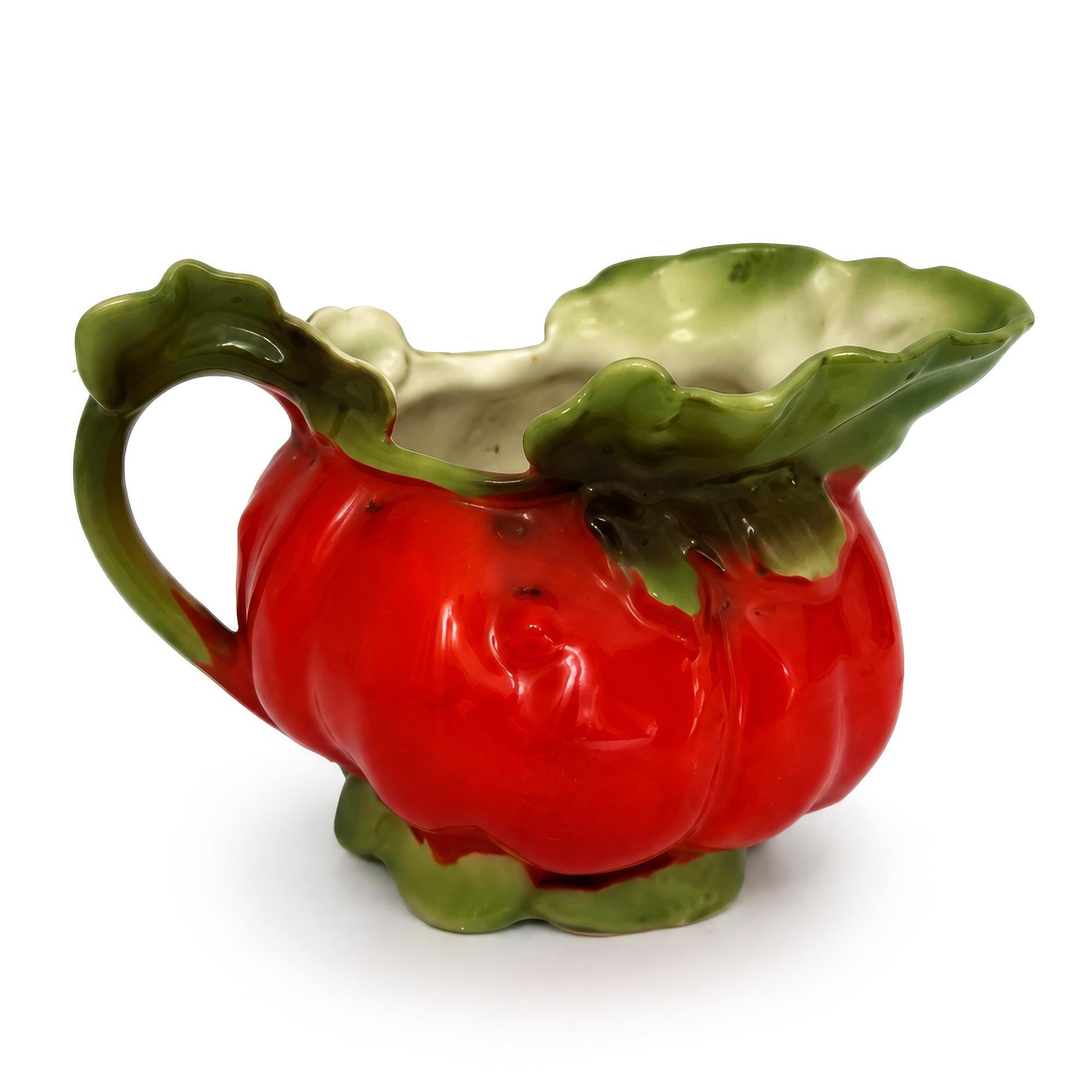 Vintage Royal Bayreuth Tomato Creamer and Covered Sugar Bowl, Bavaria — image 8