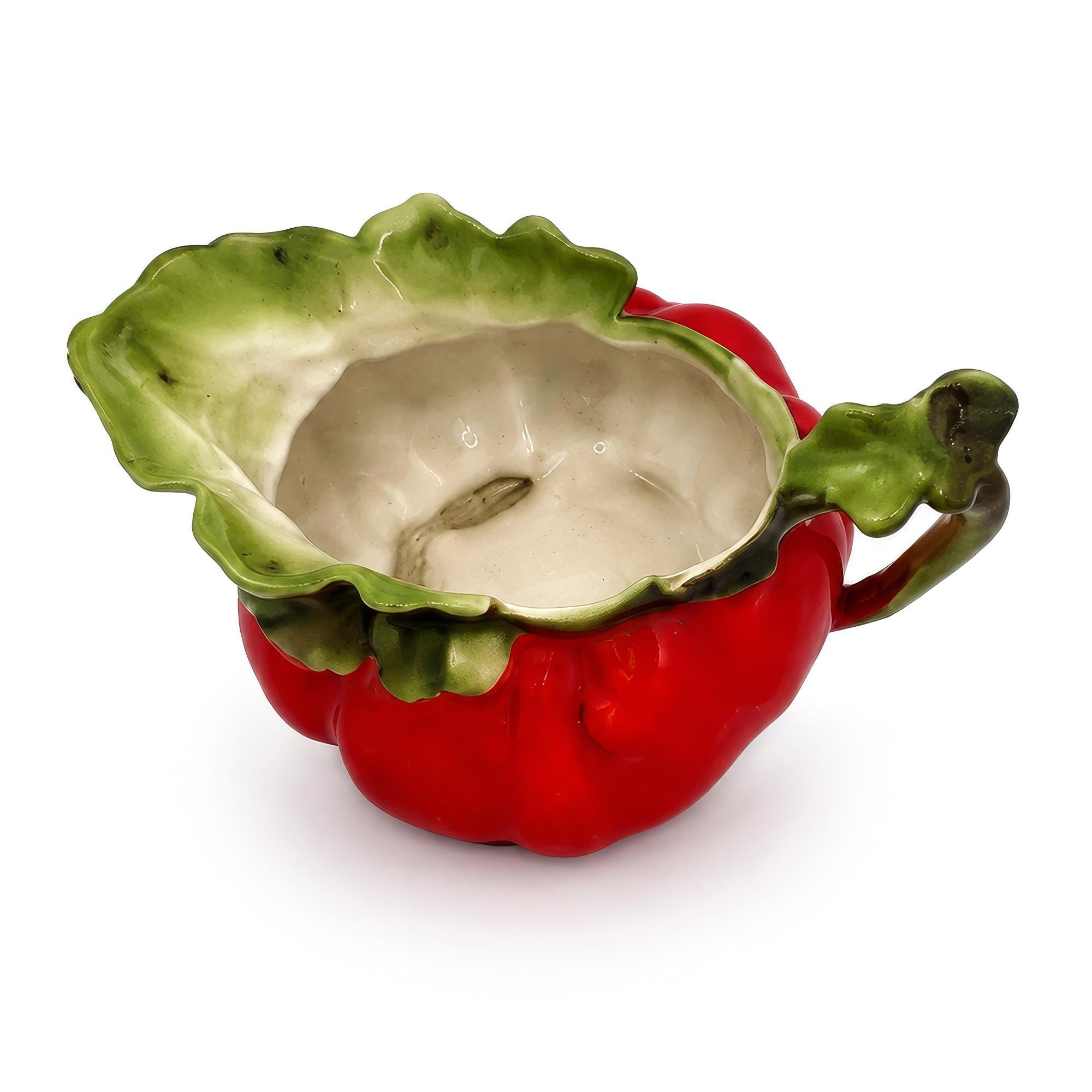 Vintage Royal Bayreuth Tomato Creamer and Covered Sugar Bowl, Bavaria — image 10