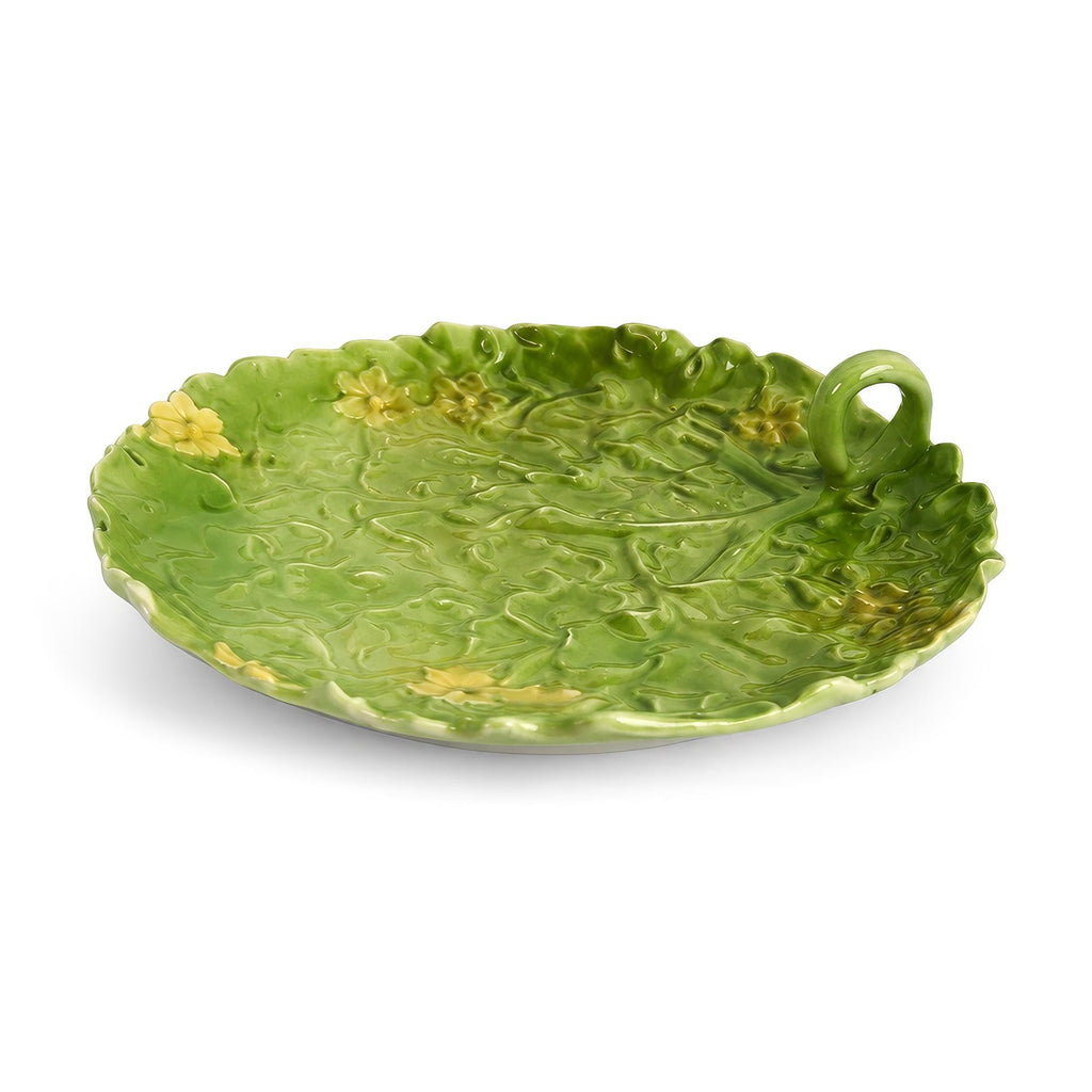 Royal Bayreuth Green Leaf Porcelain Plate, Antique Tableware, Bavaria — image 5
