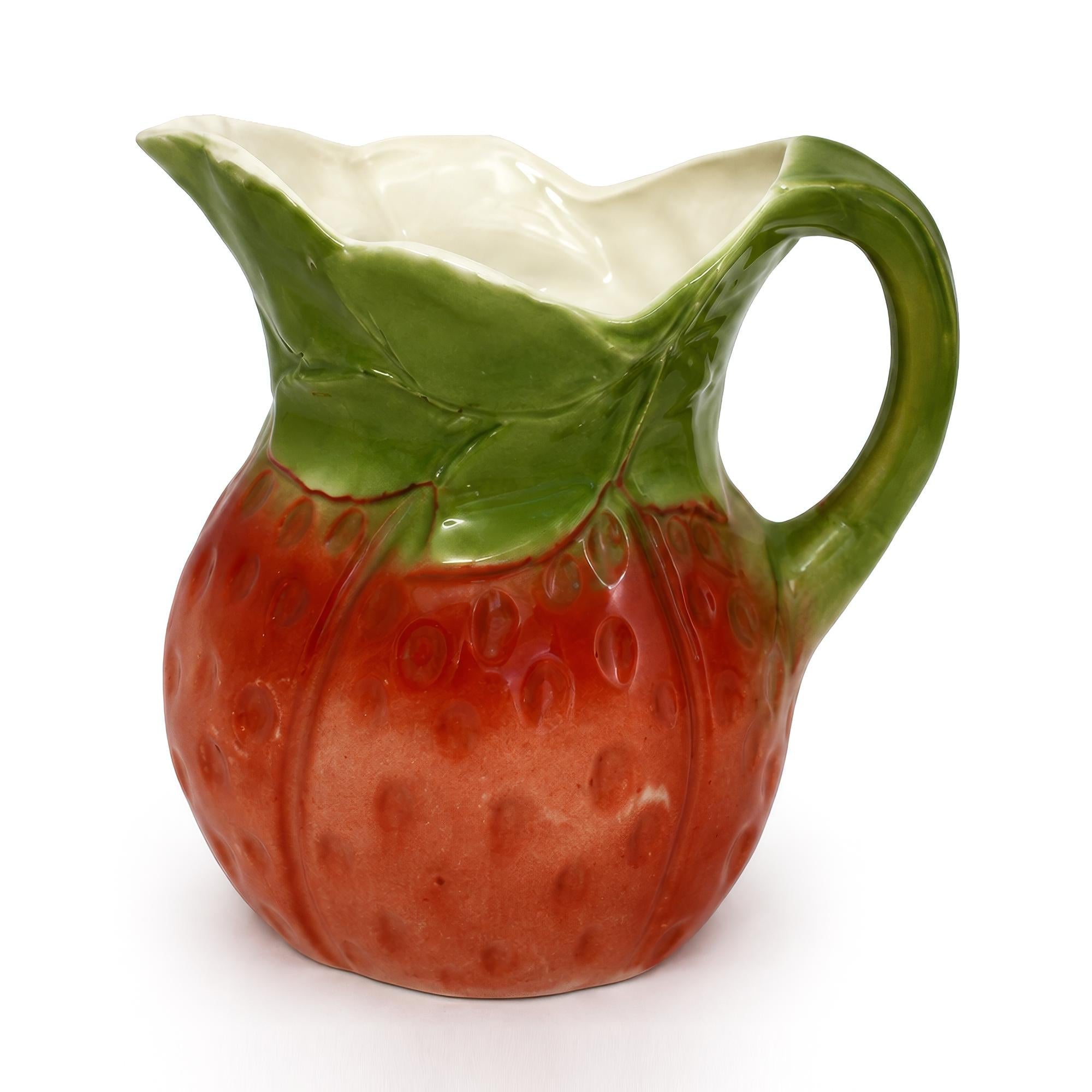 Royal Bayreuth Bavaria Strawberry Porcelain Creamer, Early 20th Century — image 2