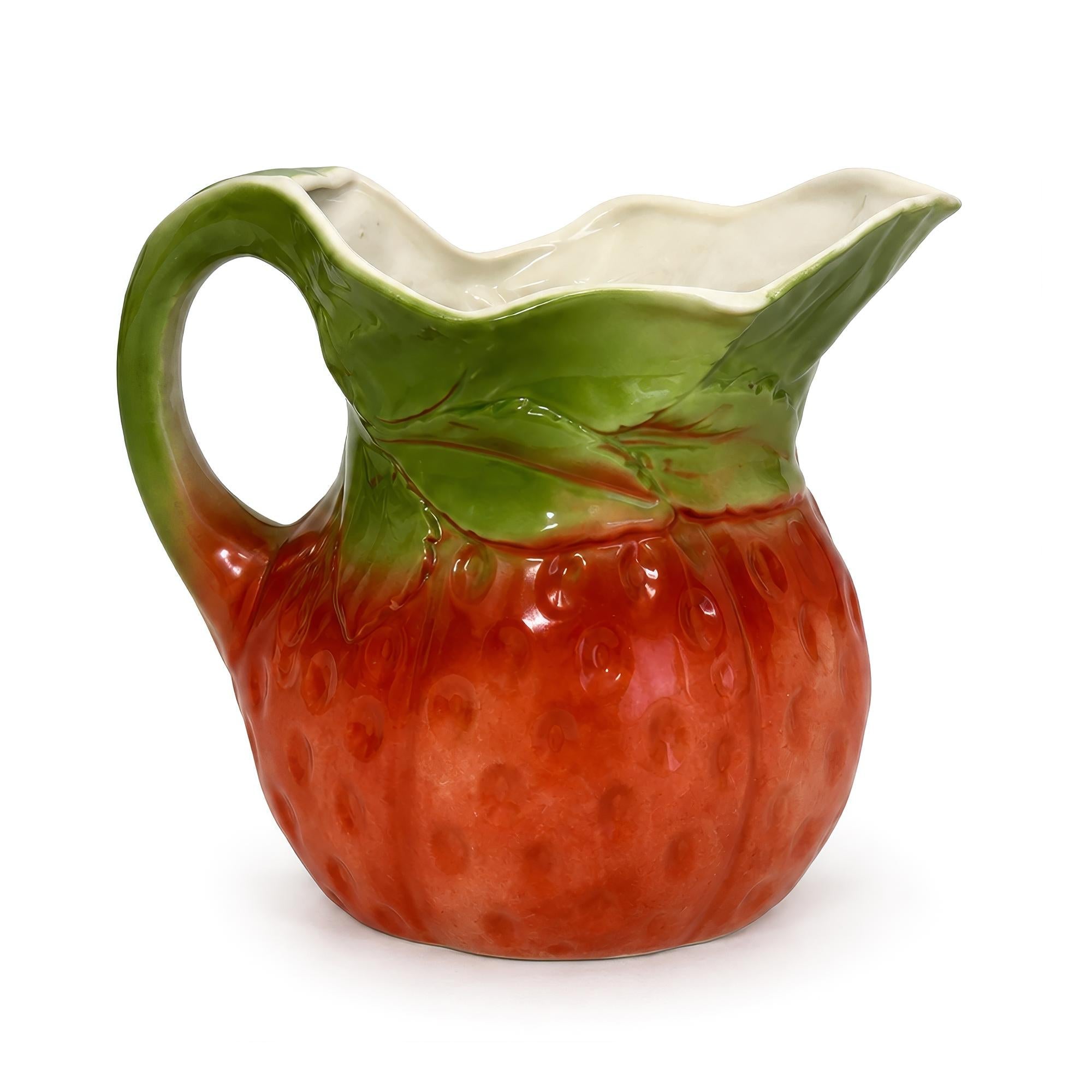 Royal Bayreuth Bavaria Strawberry Porcelain Creamer, Early 20th Century — image 4