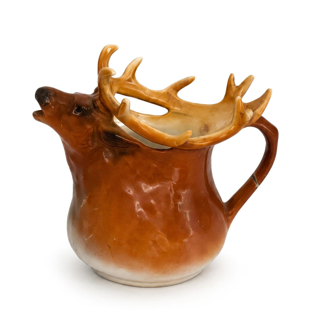 Royal Bayreuth Bavaria Elk / Stag Porcelain Creamer, Early 20th Century — image 2