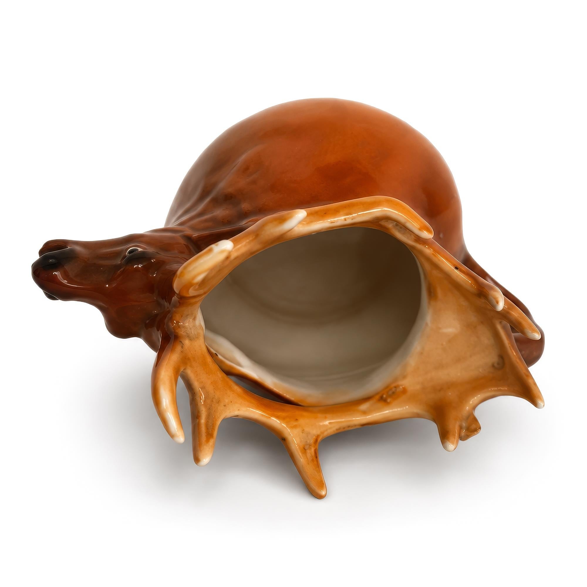 Royal Bayreuth Bavaria Elk / Stag Porcelain Creamer, Early 20th Century — image 6