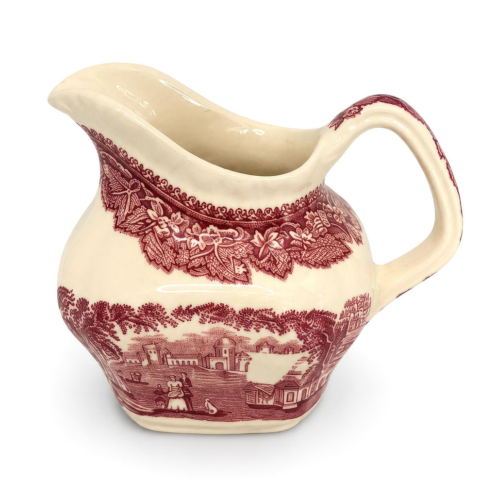 Mason’s Vista Red Transferware Ironstone Creamer, England, 1950 — image 2