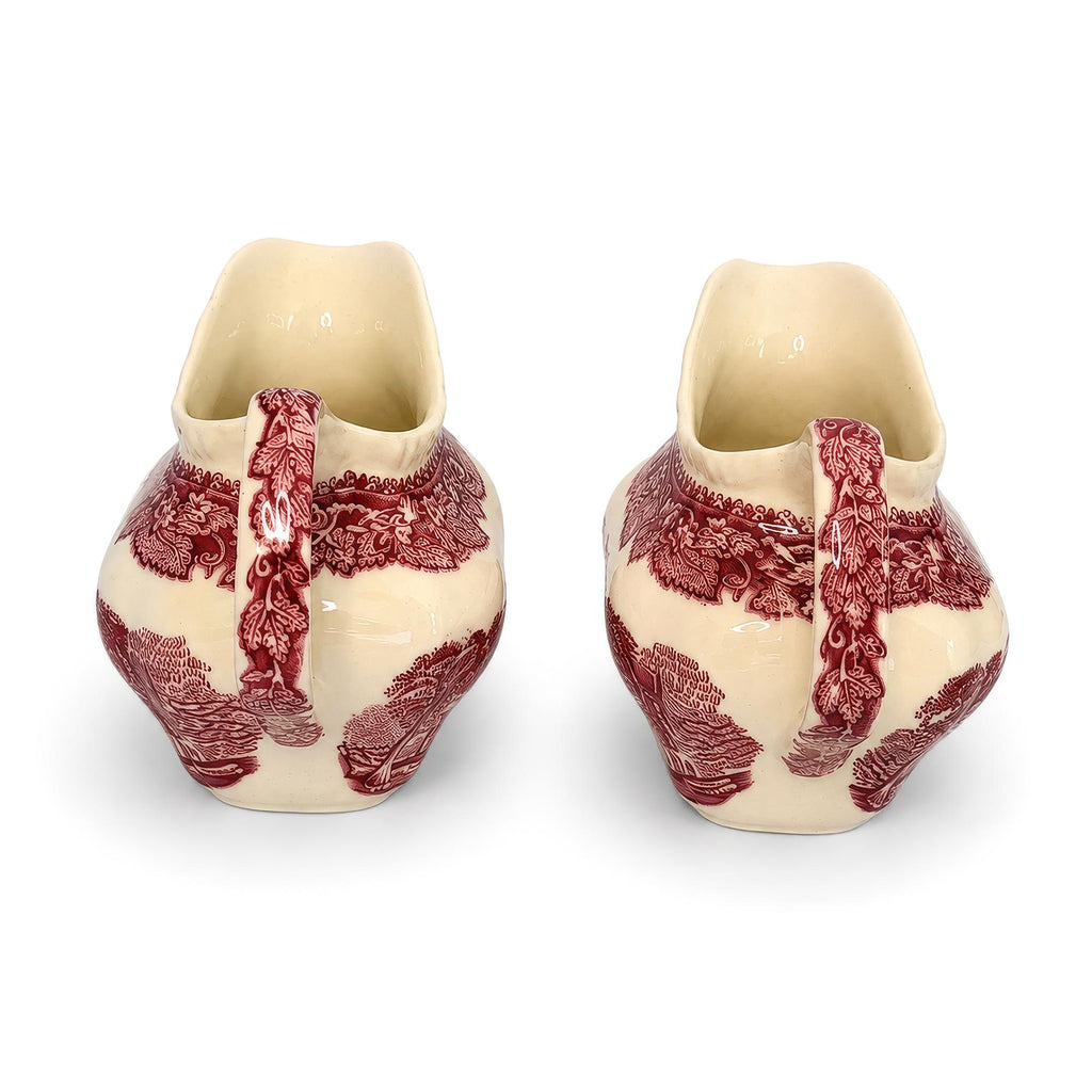 Mason’s Vista Red Transferware Ironstone Creamer, England, 1950 — image 8