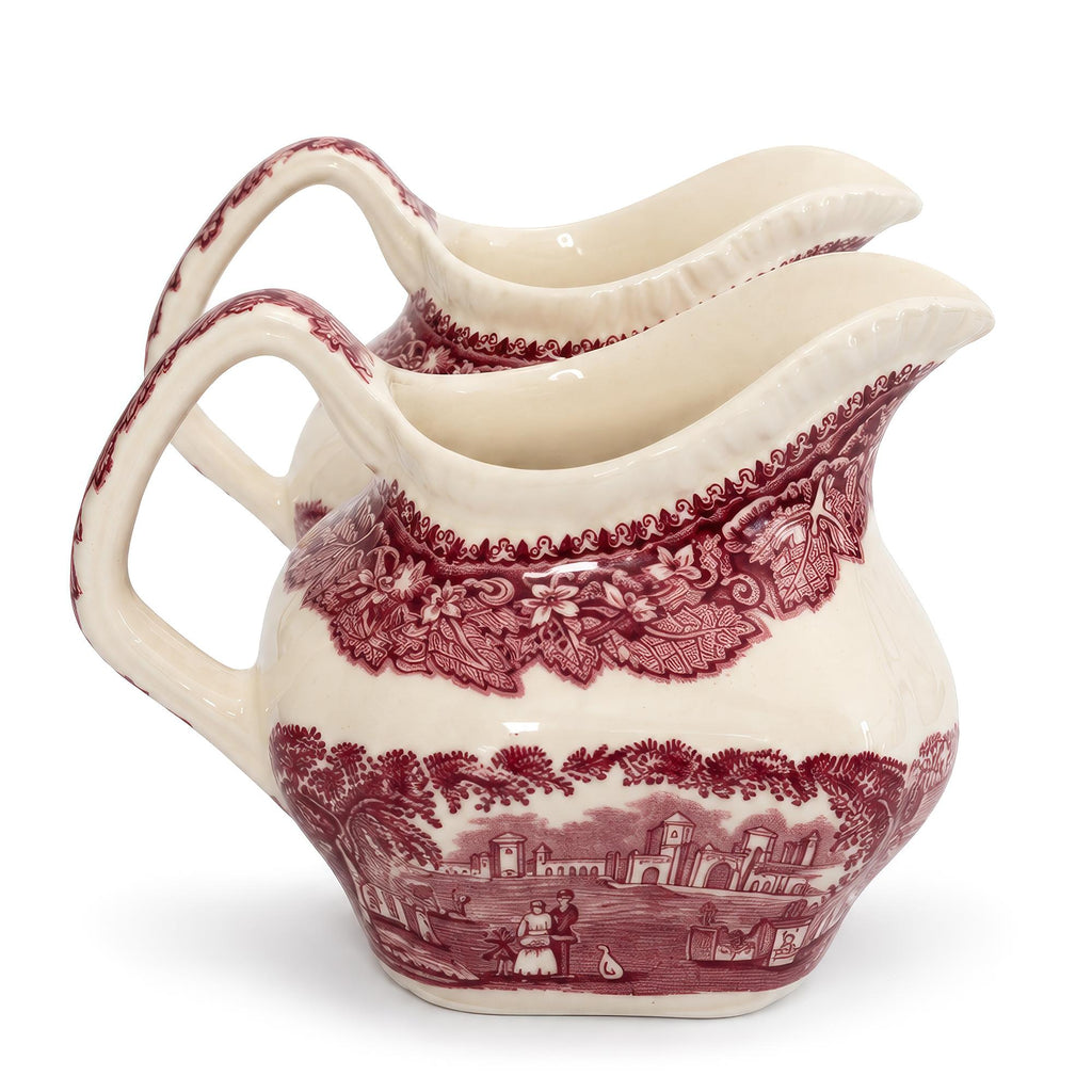 Mason’s Vista Red Transferware Ironstone Creamer, England, 1950 — image 11