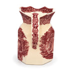 Mason’s Stratford Ironstone Pitcher, Red Transferware, England, 1950s — image 2